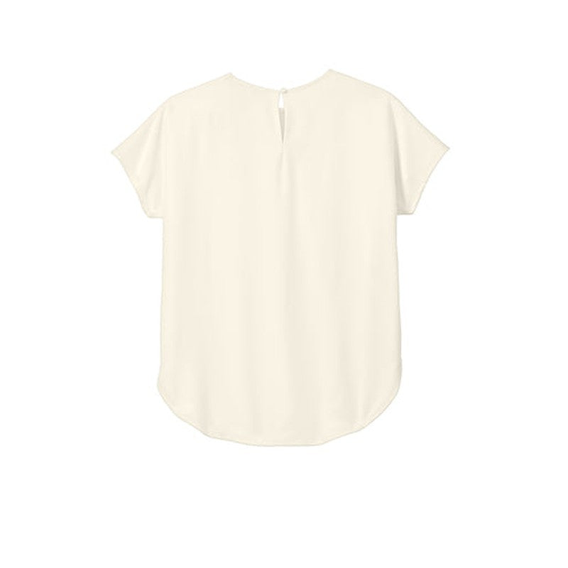 NEW INSIGNIA - Mercer+Mettle™ Women's Stretch Crepe Crew - Ivory Chiffon
