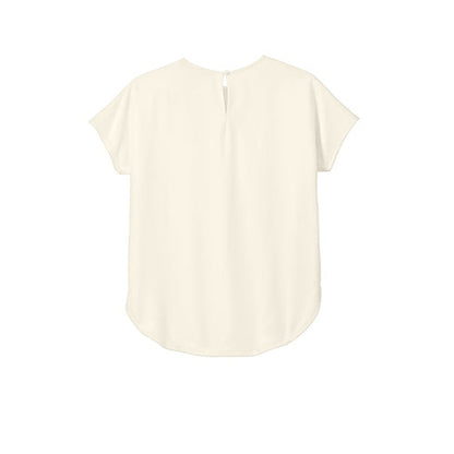 NEW INSIGNIA - Mercer+Mettle™ Women's Stretch Crepe Crew - Ivory Chiffon