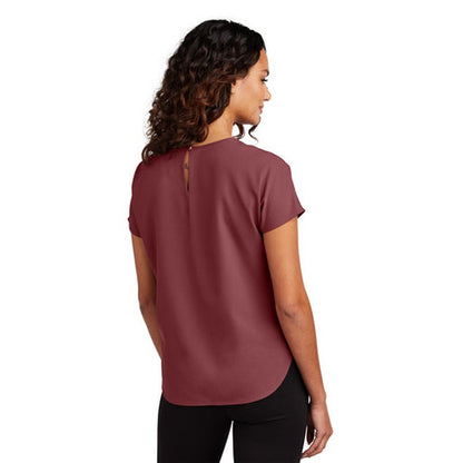 NEW INSIGNIA - Mercer+Mettle™ Women's Stretch Crepe Crew - Rosewood