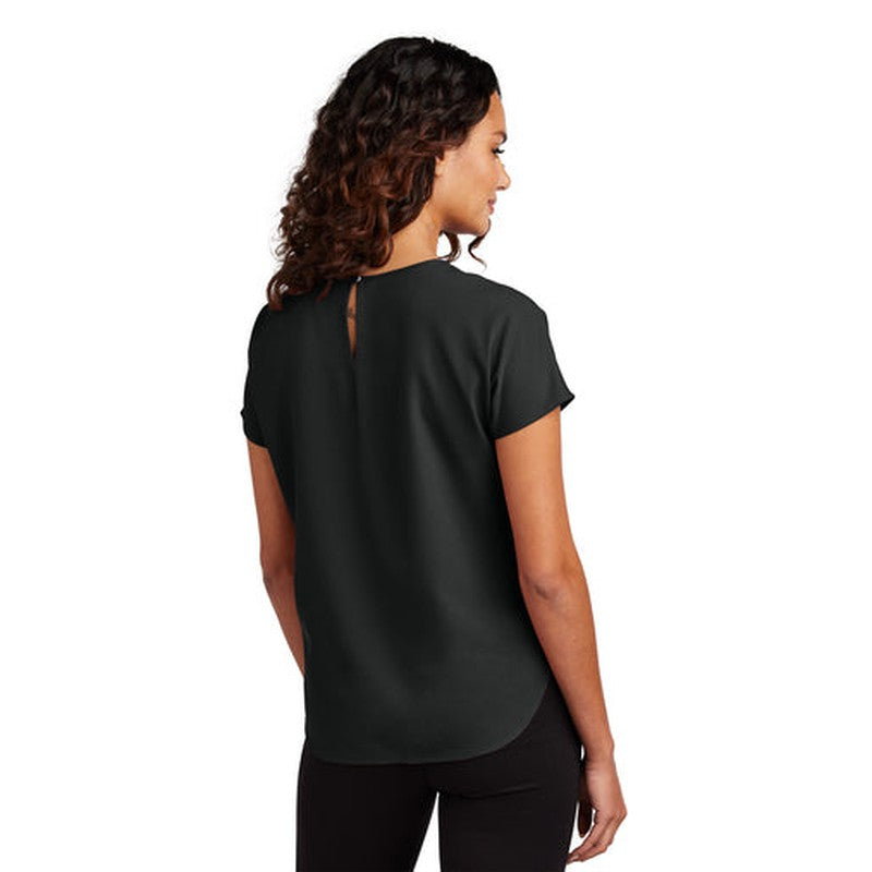 NEW INSIGNIA - Mercer+Mettle™ Women's Stretch Crepe Crew - Deep Black