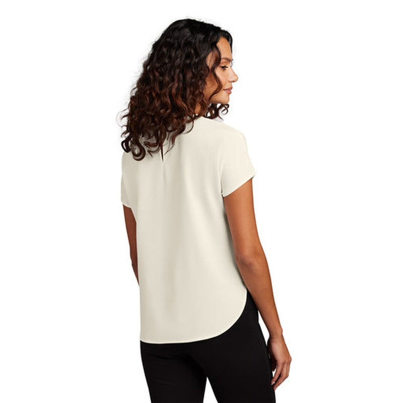 NEW INSIGNIA - Mercer+Mettle™ Women's Stretch Crepe Crew - Ivory Chiffon