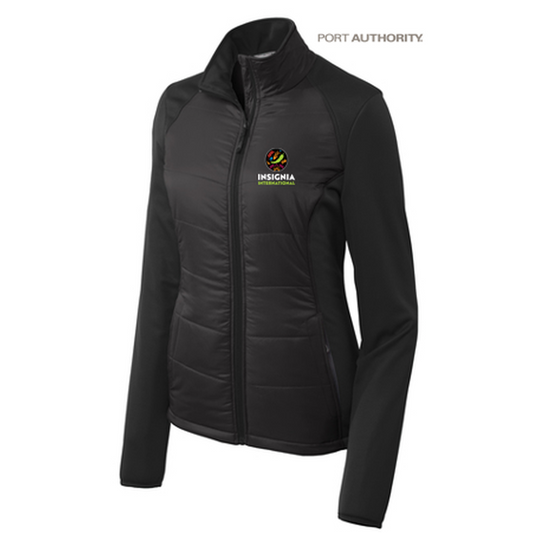 NEW INSIGNIA - Port Authority® Ladies Hybrid Soft Shell Jacket - Deep Black
